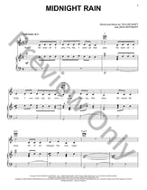 Midnight Rain piano sheet music cover